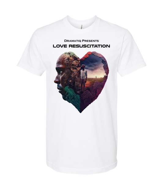 Dramatiq - LOVE RESUSCITATION LOGO 1 - White T Shirt