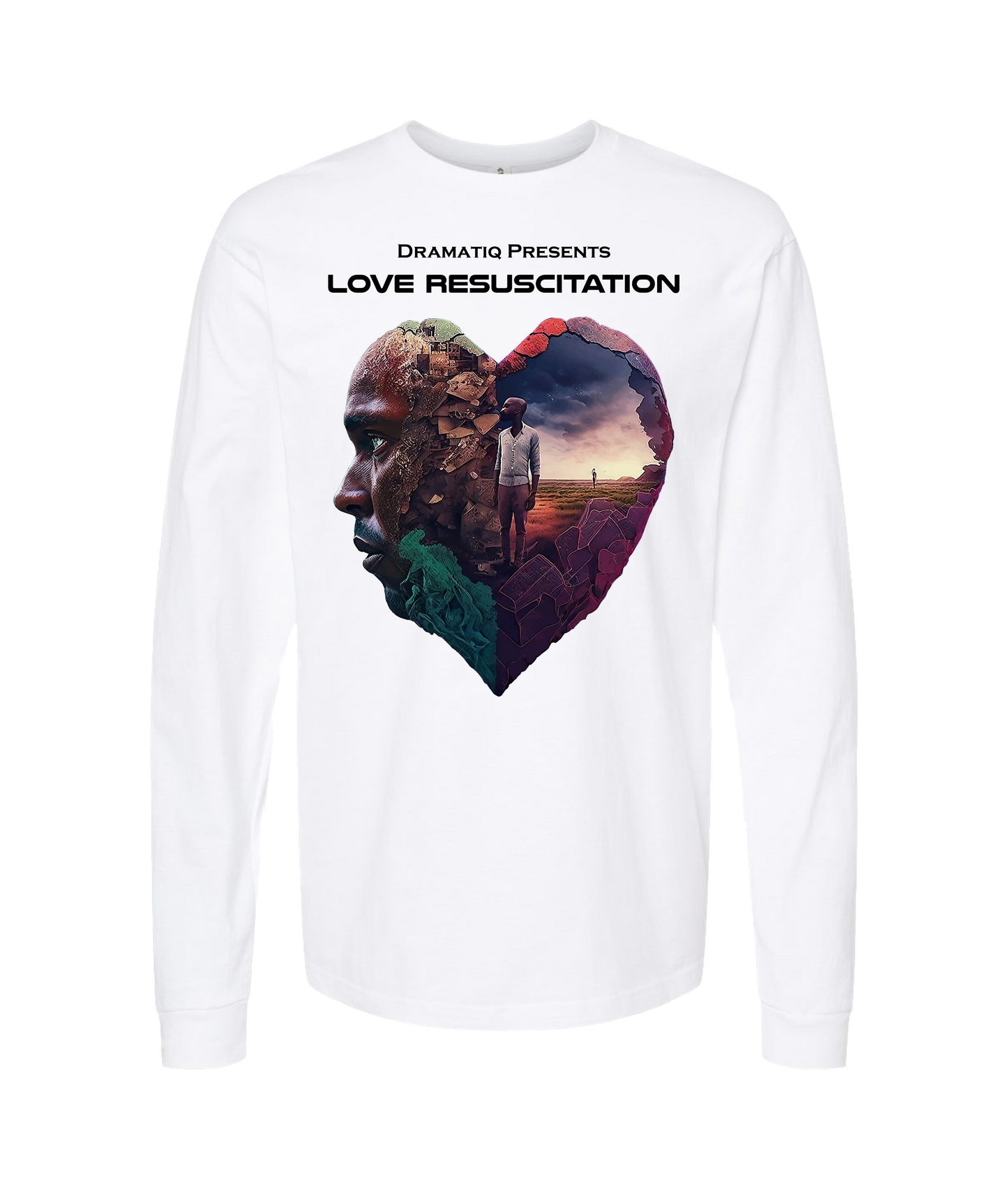 V-DRATOP - DESIGN 1 - White Long Sleeve T