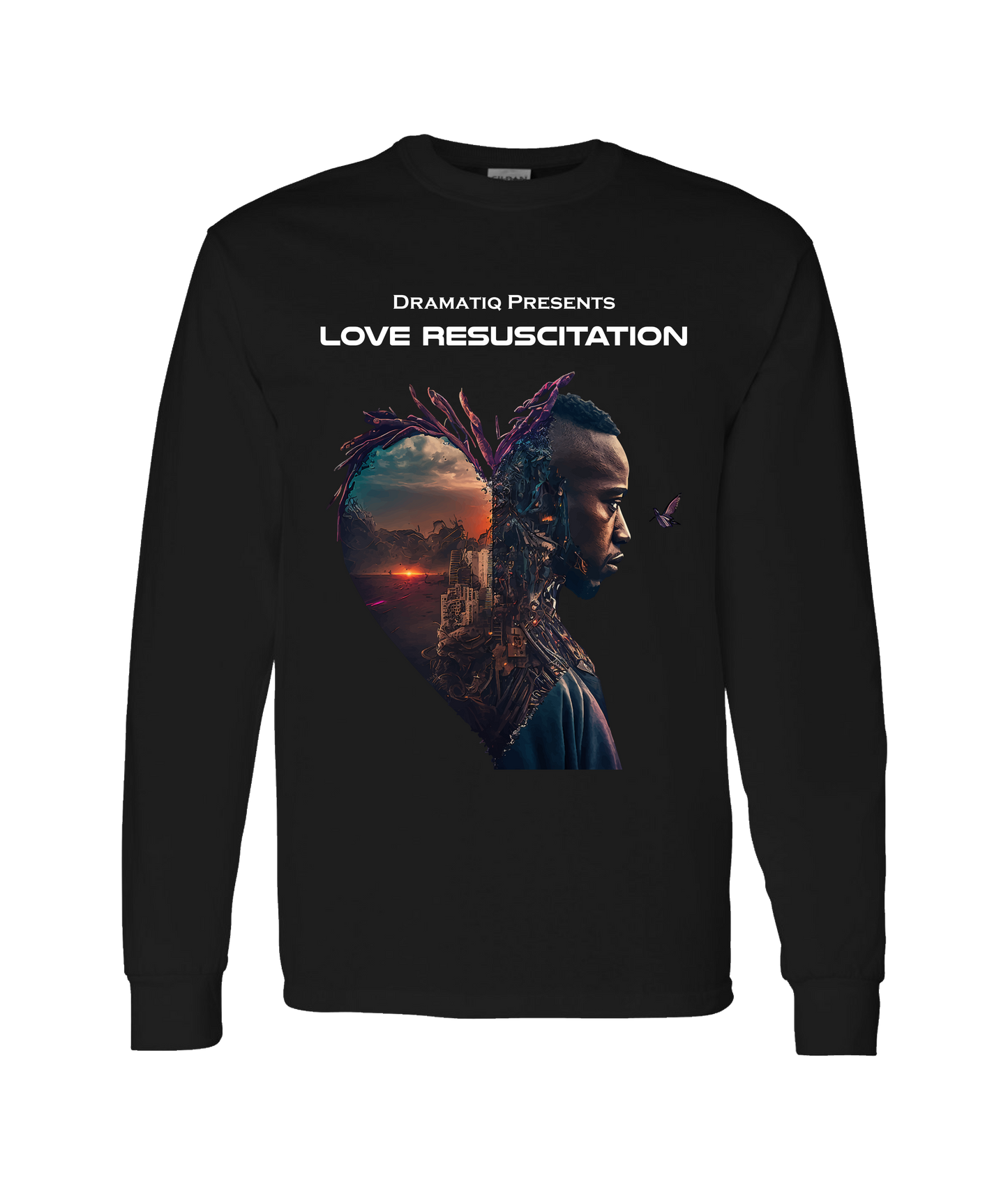 V-DRATOP - DESIGN 2 - Black Long Sleeve T