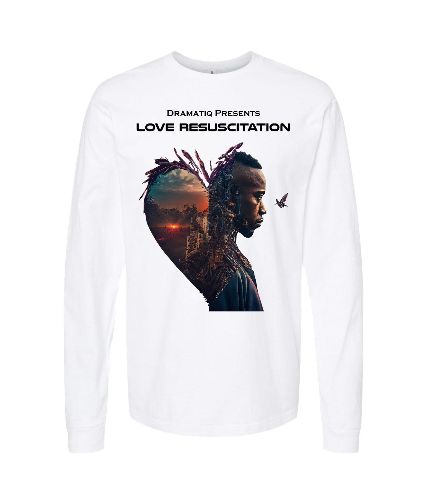 V-DRATOP - DESIGN 2 - White Long Sleeve T