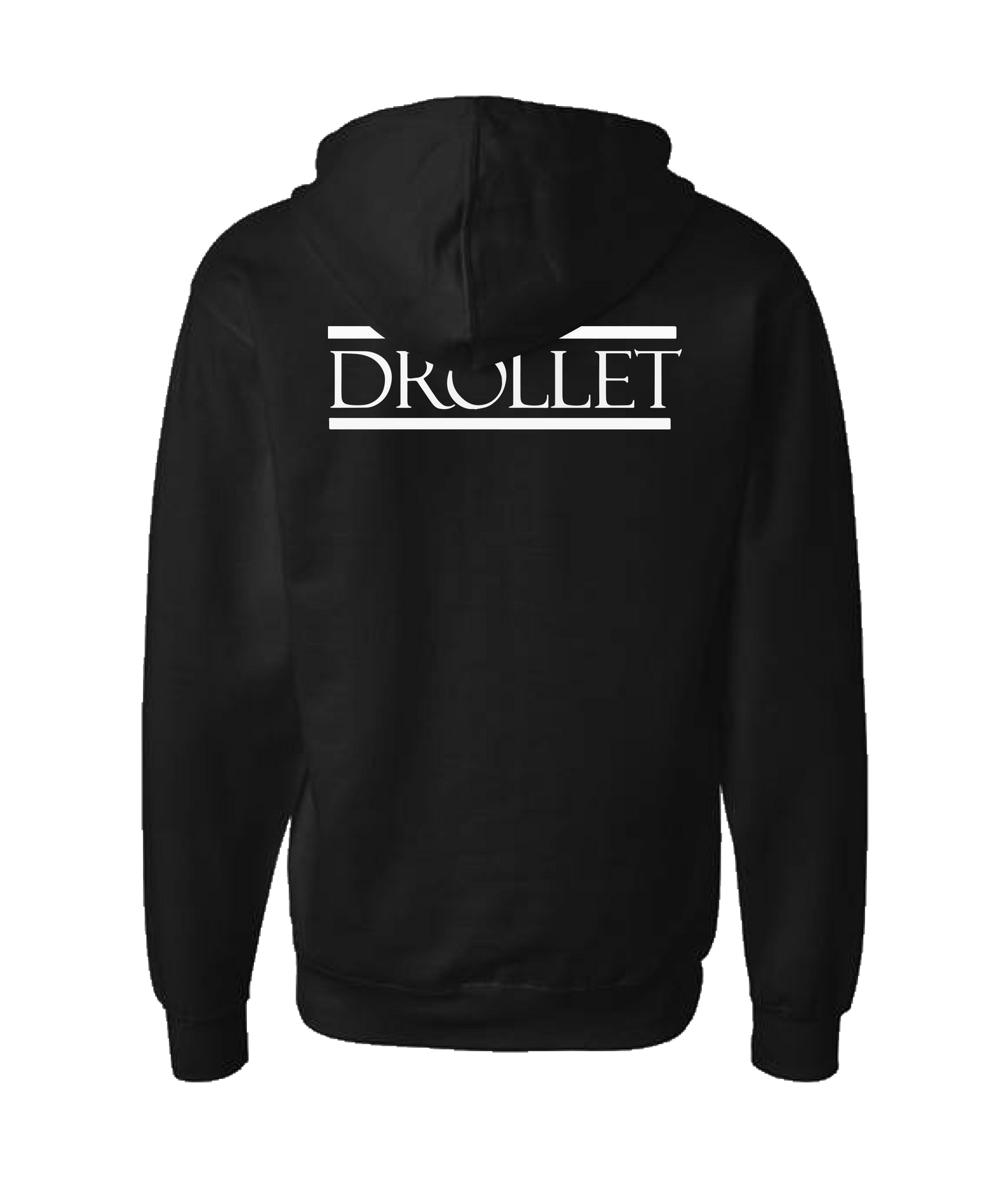 Drollet - Logo - Black Zip Up Hoodie