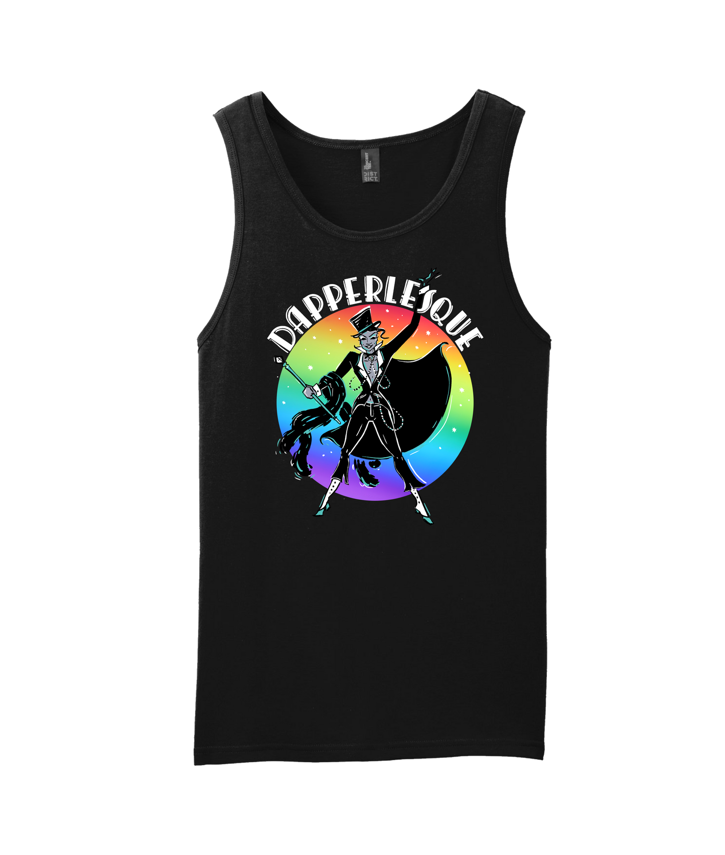 Dapperlesque - Logo - Black Tank Top