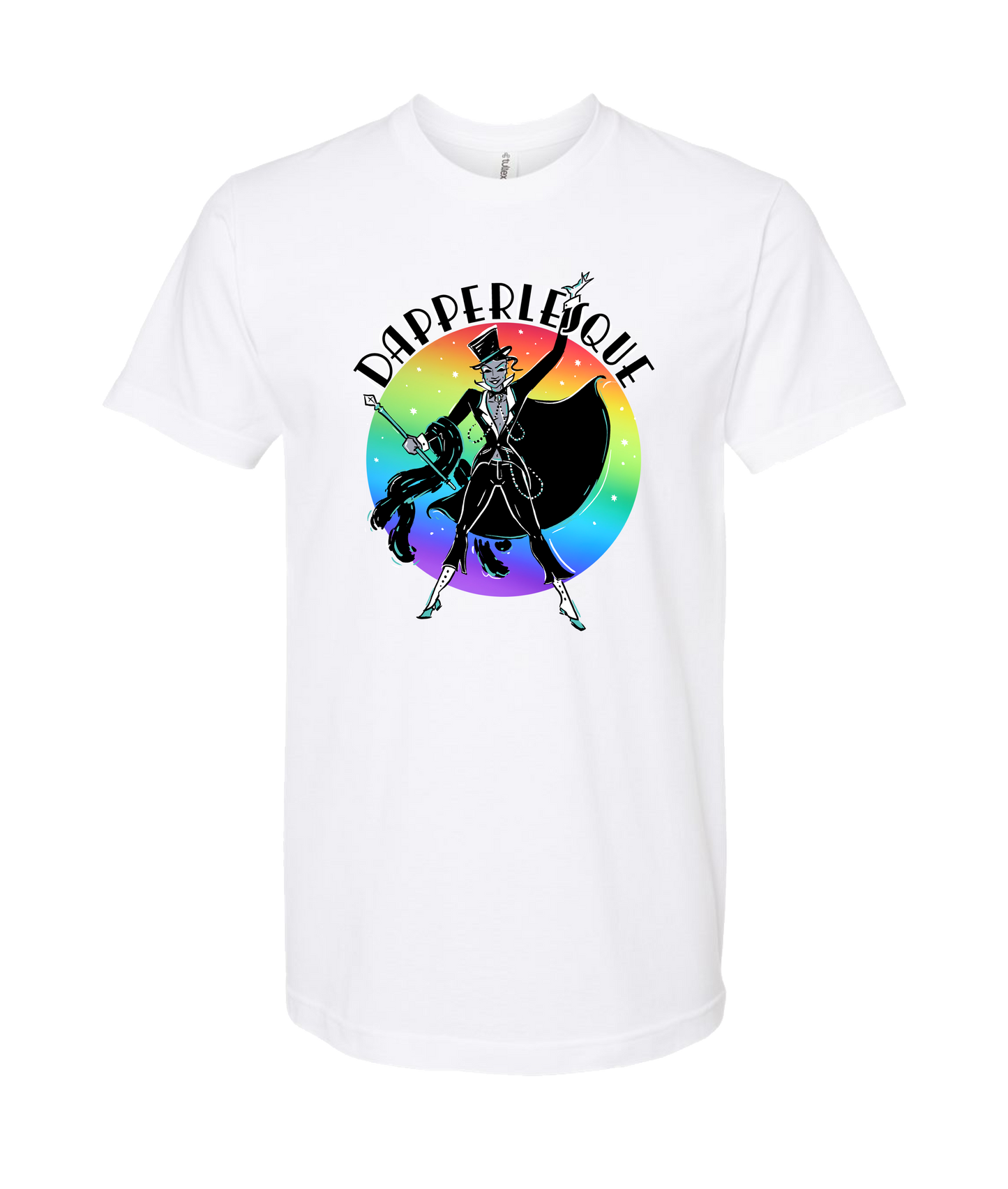 Dapperlesque - Logo - White T Shirt