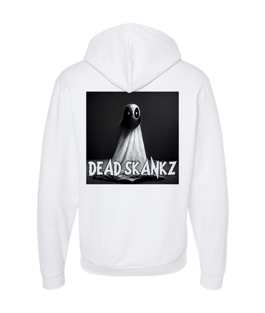 Dead Skankz - Ghost - White Zip Up Hoodie
