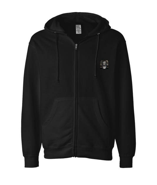 V-DUTOP - DESIGN 9 - Black Zip Up Hoodie