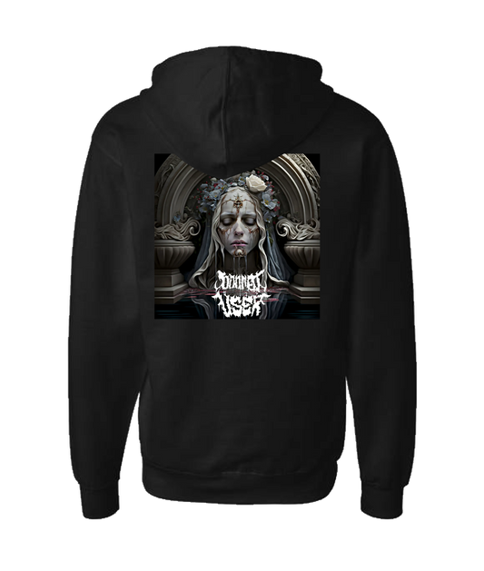 V-DUTOP - DESIGN 9 - Black Zip Up Hoodie