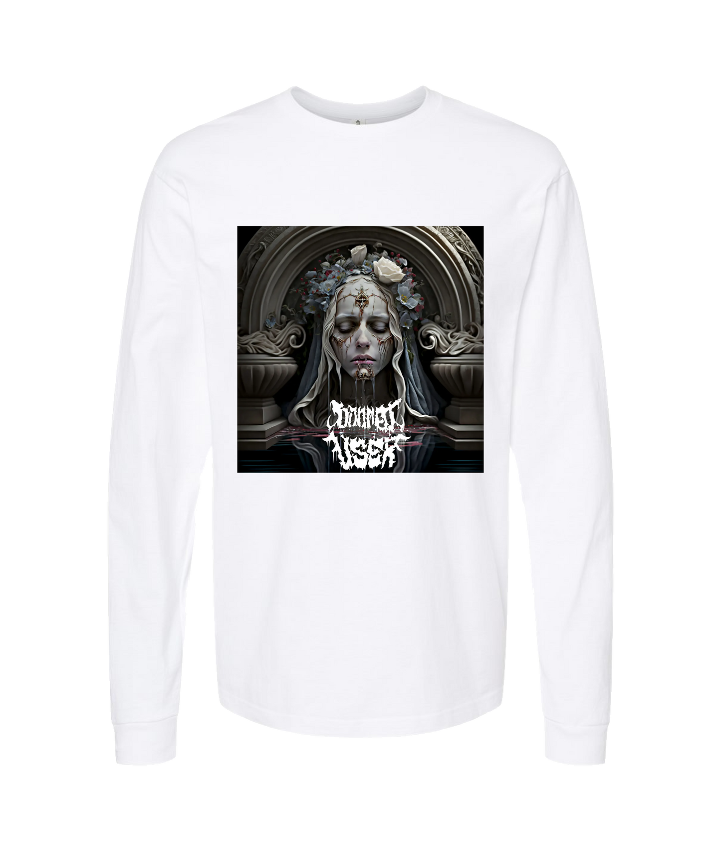 Doomed User - Waters Of Jezebel - White Long Sleeve T