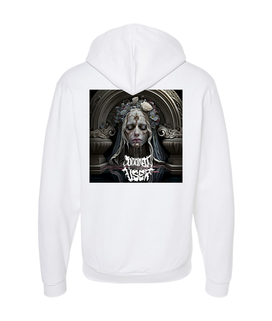 V-DUTOP - DESIGN 9 - White Zip Up Hoodie