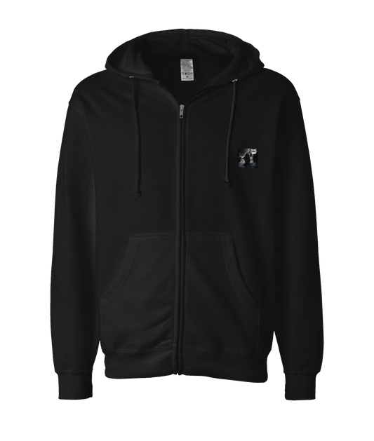 V-DUTOP - DESIGN 10 - Black Zip Up Hoodie