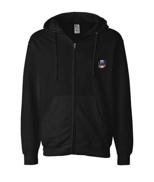 V-DUTOP - DESIGN 11 - Black Zip Up Hoodie