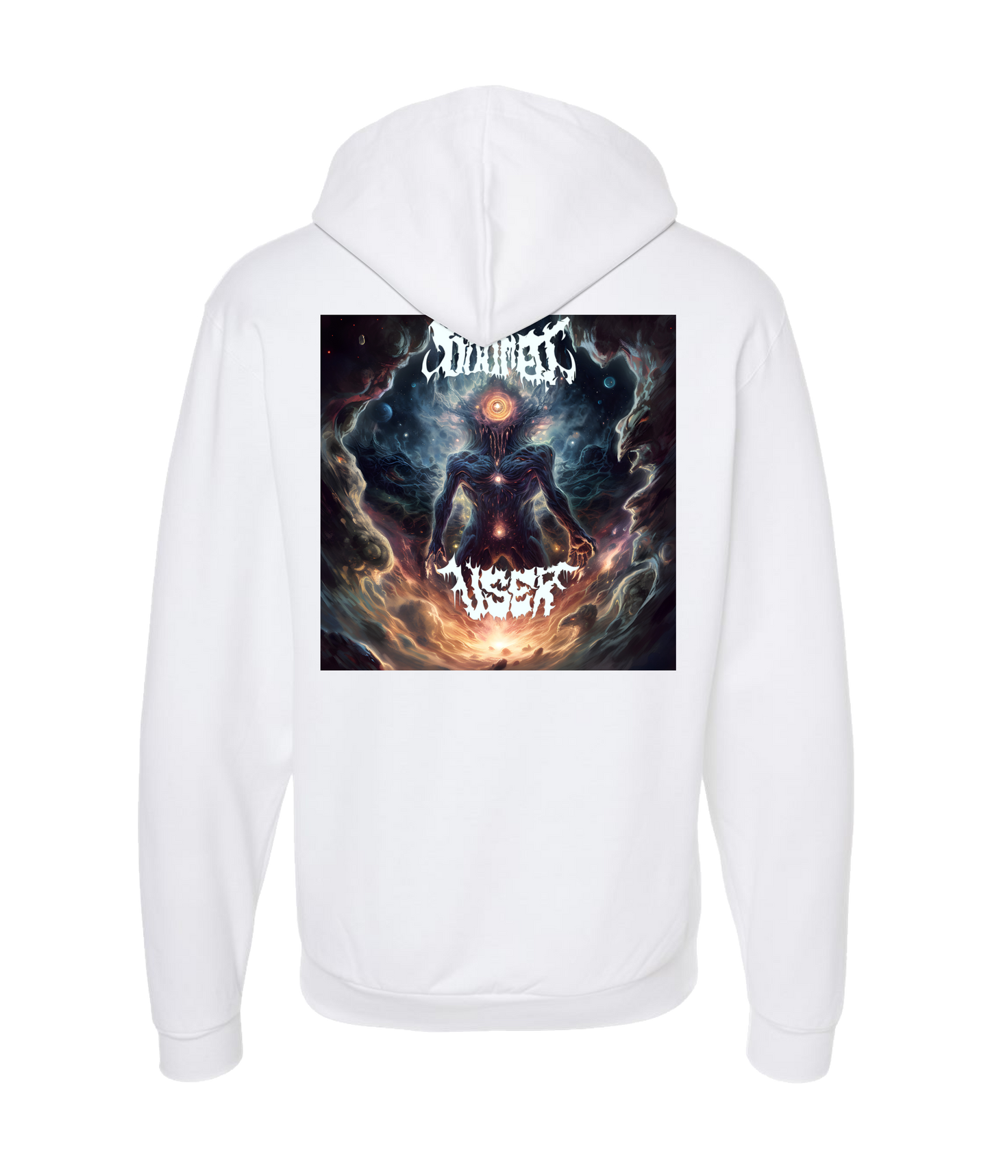 V-DUTOP - DESIGN 11 - White Zip Up Hoodie