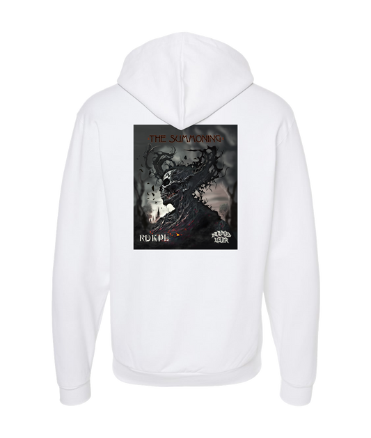 V-DUTOP - DESIGN 5 - White Zip Up Hoodie