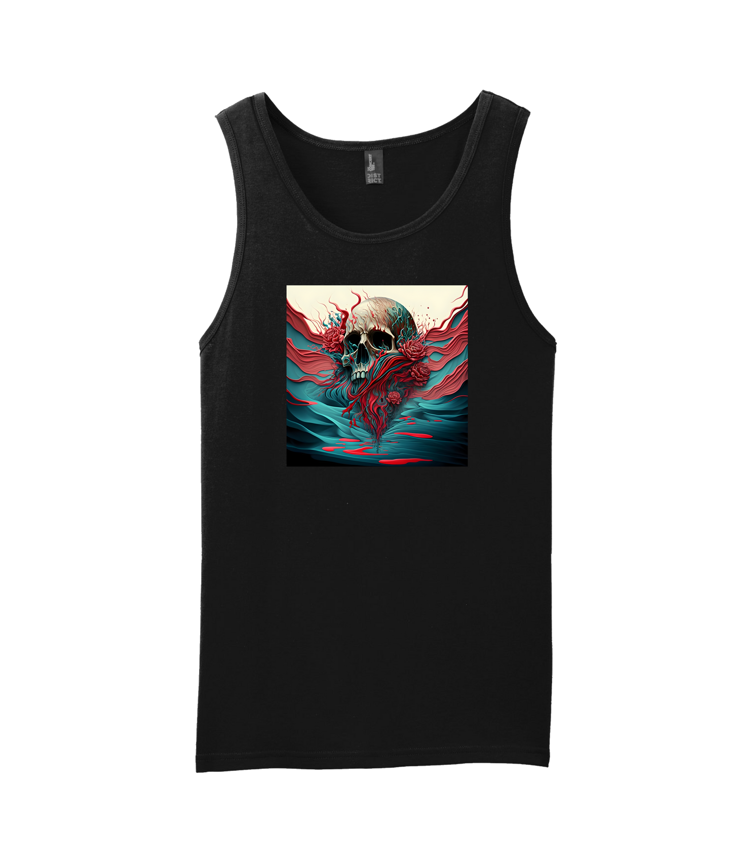 V-DUTOP - DESIGN 7 - Black Tank Top