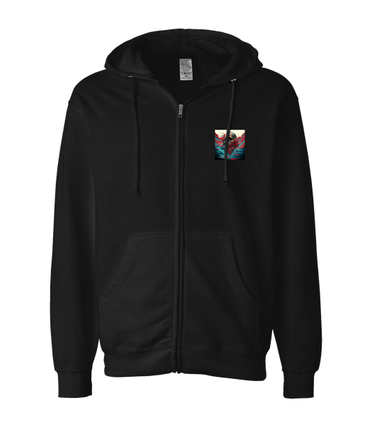 V-DUTOP - DESIGN 7 - Black Zip Up Hoodie