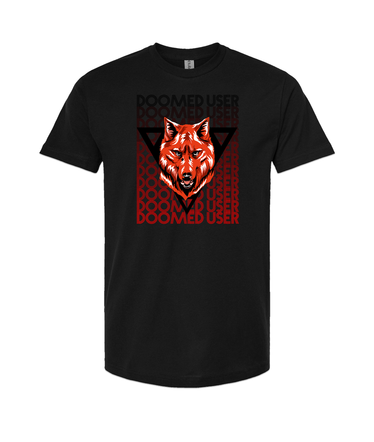 V-DUTOP - DESIGN 2 - Black T Shirt