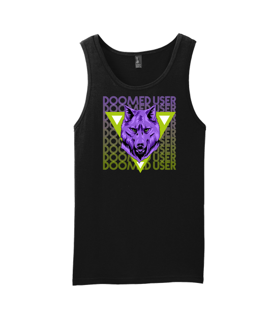 Doomed User - Wolf Purple - Black Tank Top