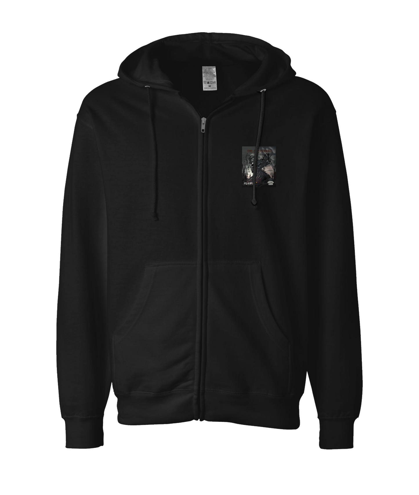 V-DUTOP - DESIGN 4 - Black Zip Up Hoodie