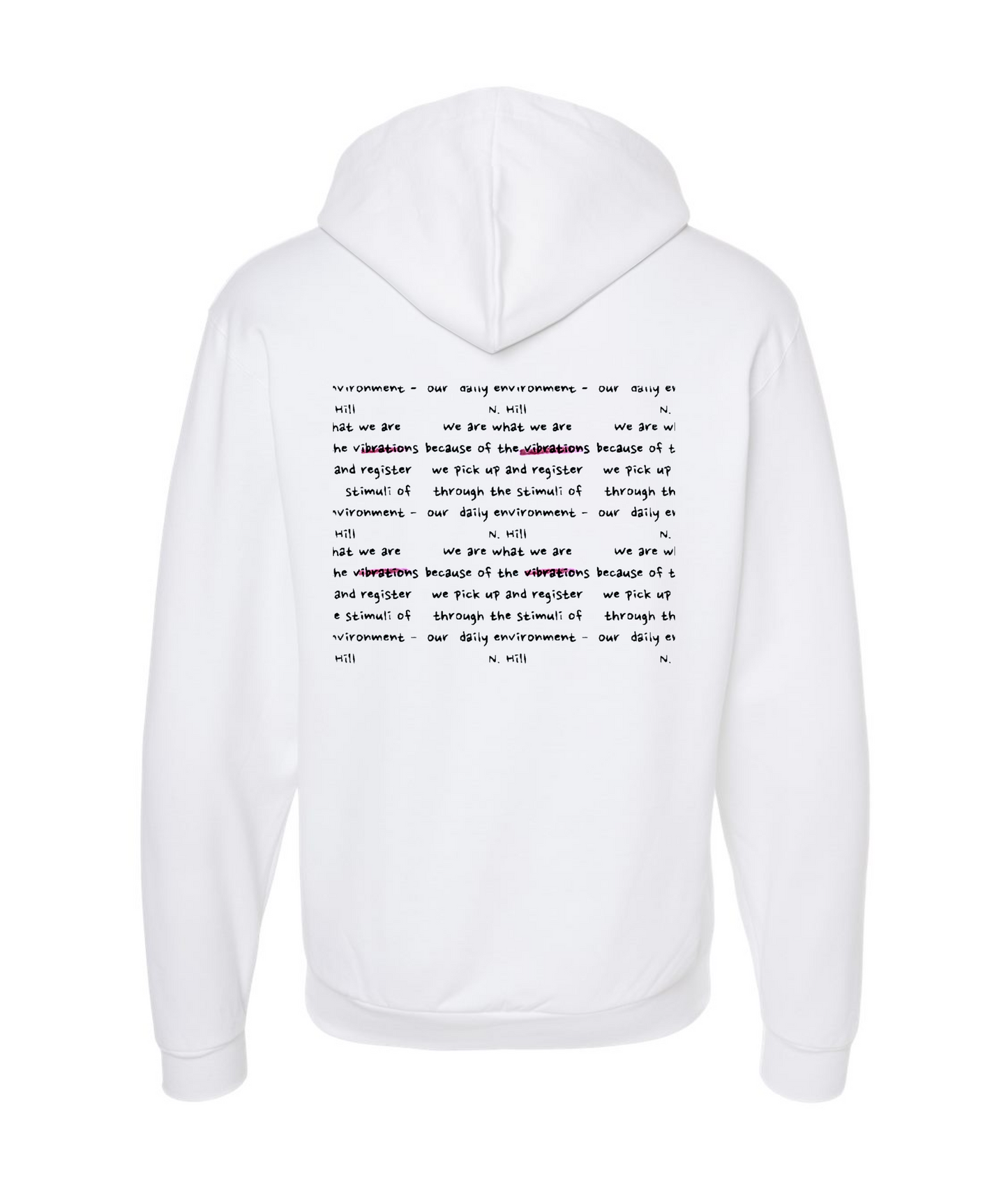 V-DVSTOP - IT CAN CHANGE - White Zip Up Hoodie