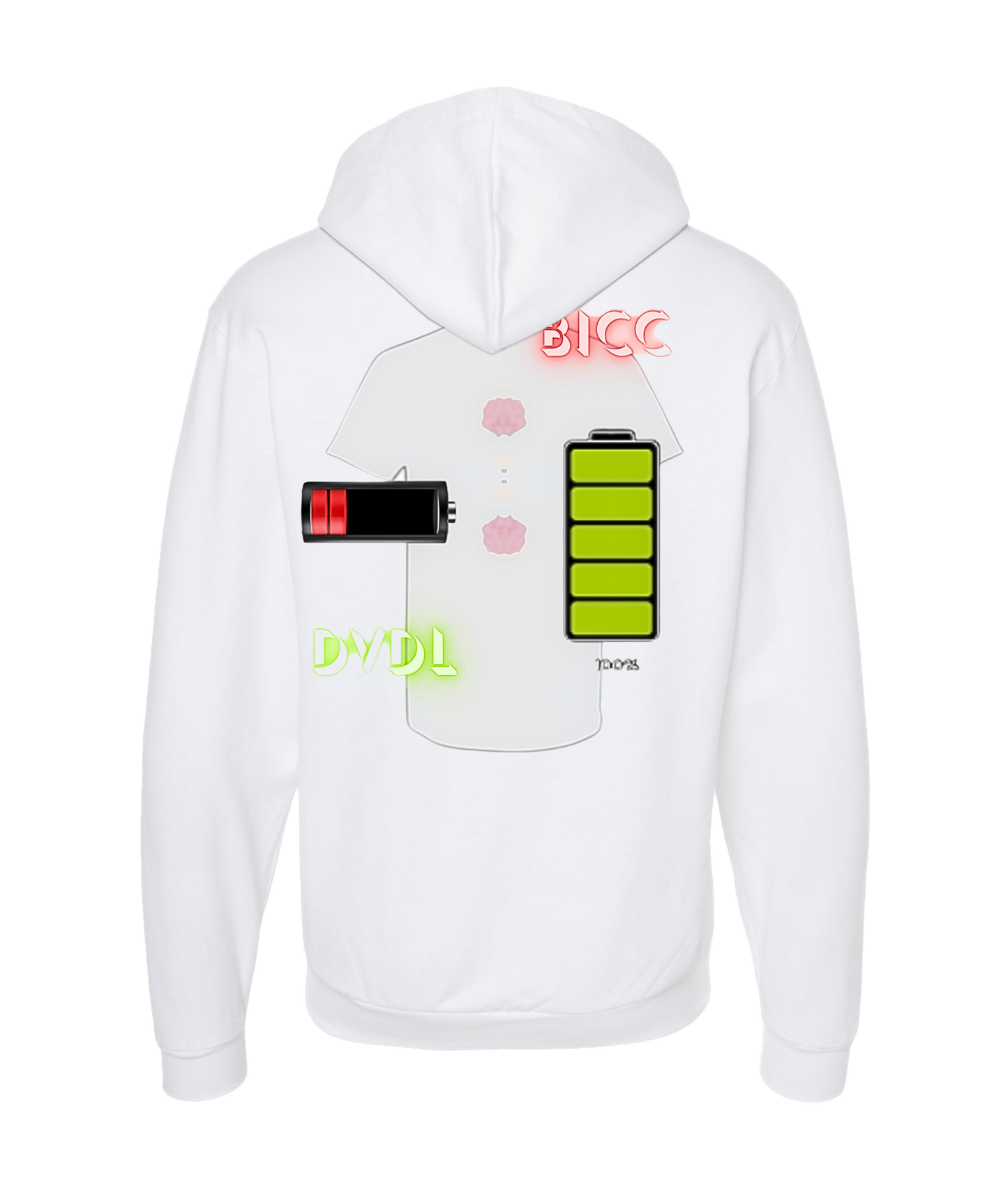 Da Vibe Shop - BICC - White Zip Up Hoodie