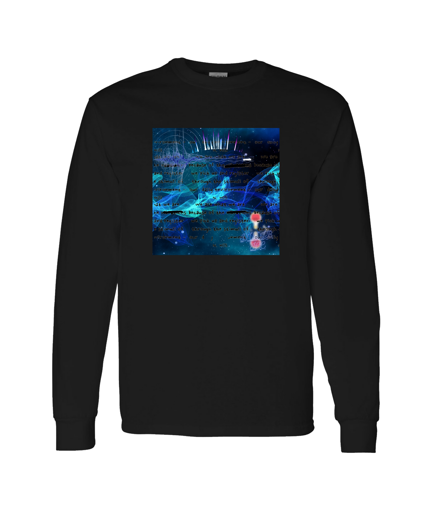 Da Vibe Shop - SOLAR - Black Long Sleeve T