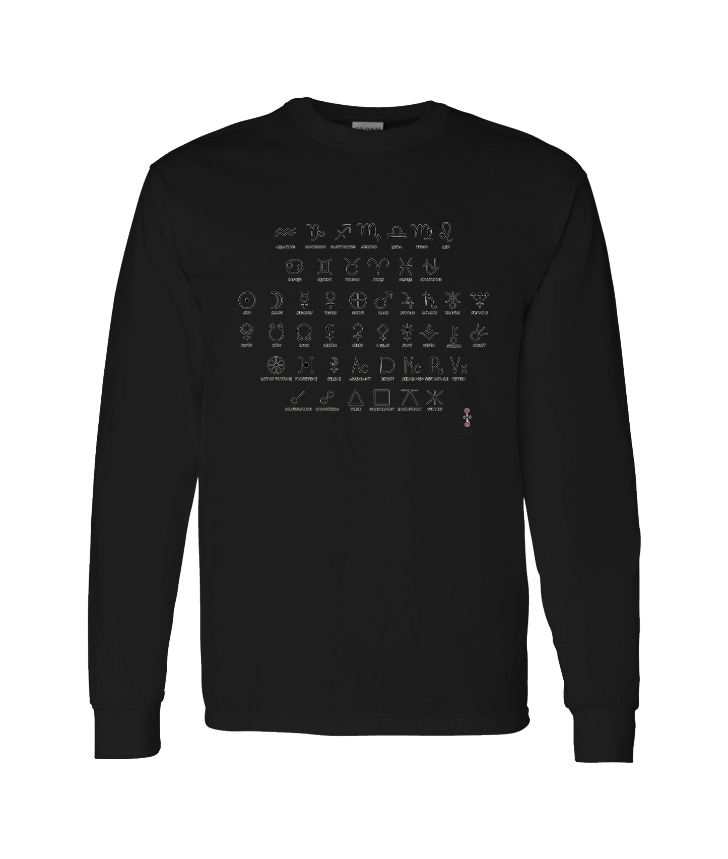 Da Vibe Shop - SYMBOLS - Black Long Sleeve T