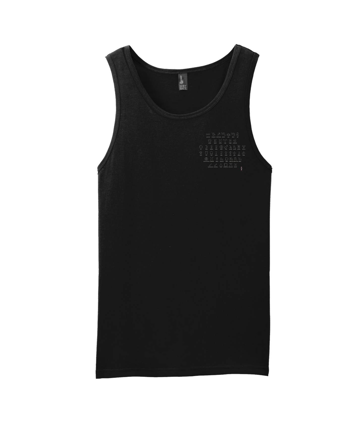 Da Vibe Shop - SYMBOLS - Black Tank Top