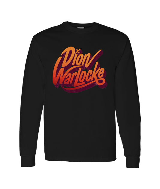 Dion Warlocke - Weathered Logo - Black Long Sleeve T