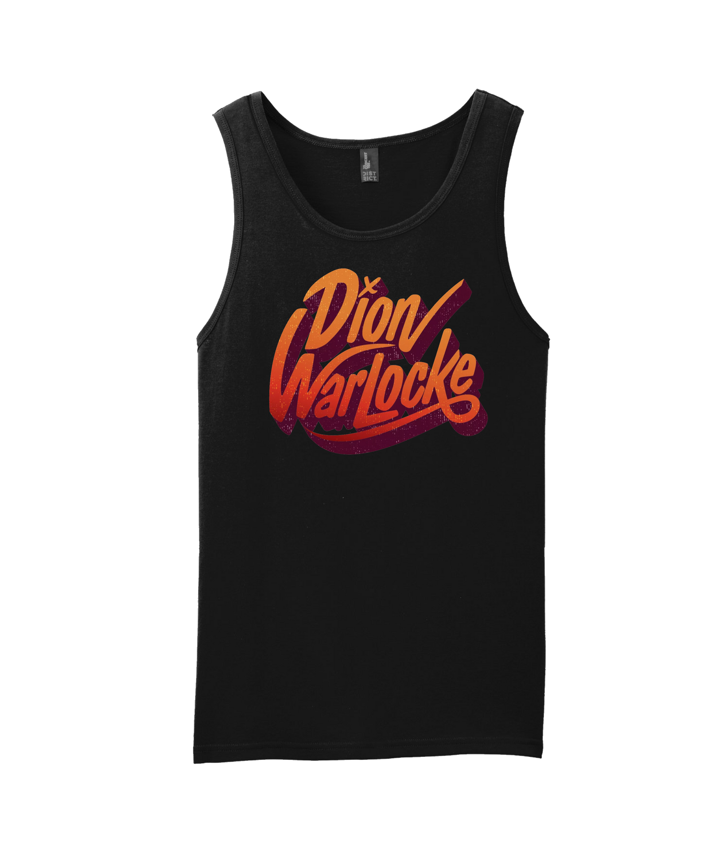 Dion Warlocke - Weathered Logo - Black Tank Top