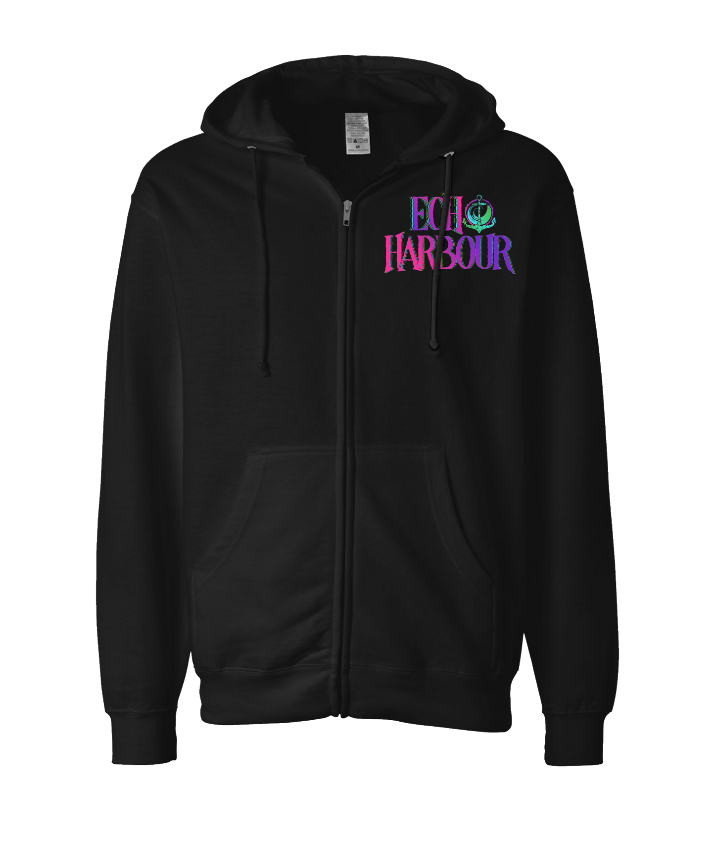 Echo Harbour - Echo Harbour Signature - Black Zip Up Hoodie