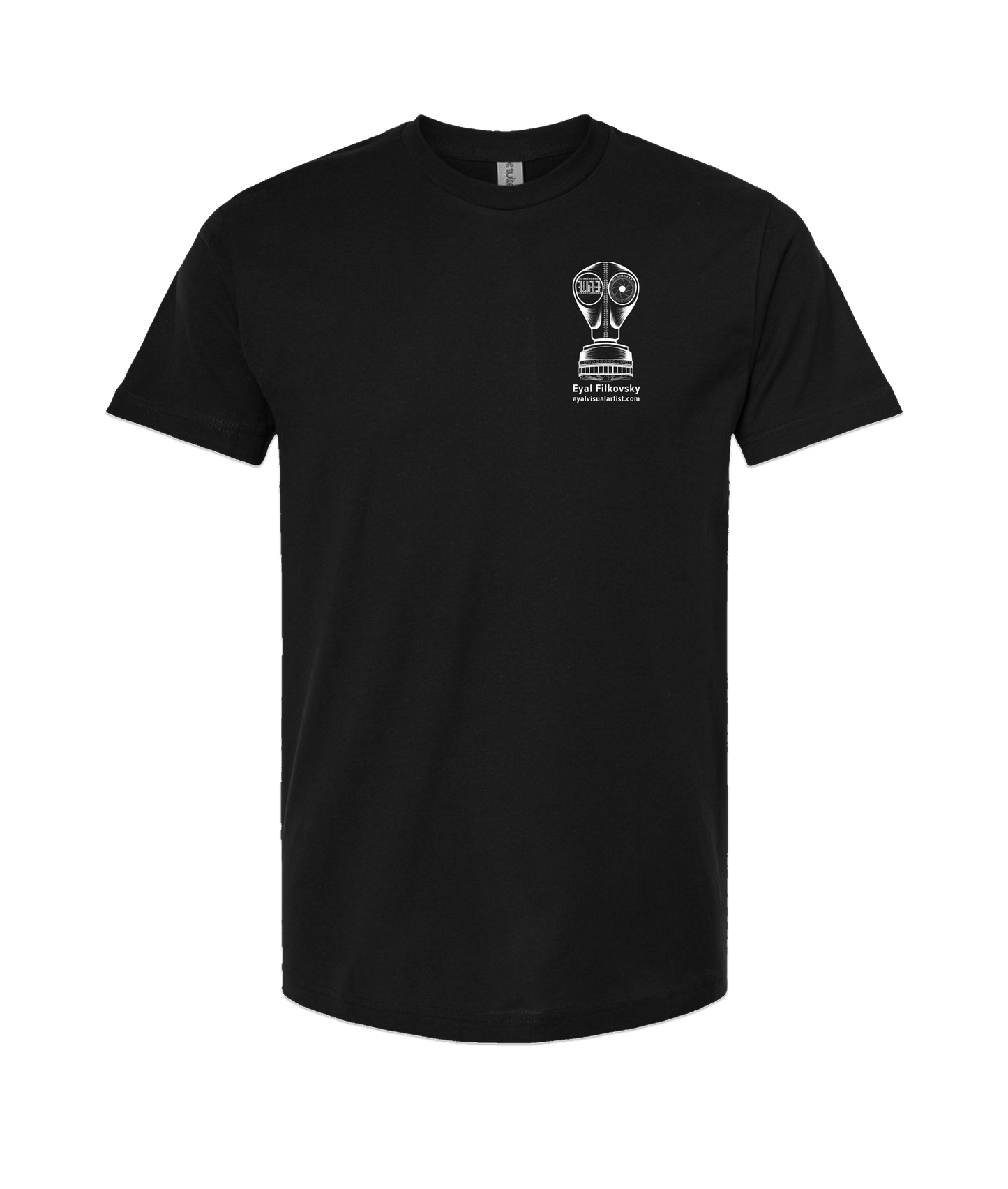 Eyal Filkovsky Visual Artist - Mask Logo - Black T-Shirt