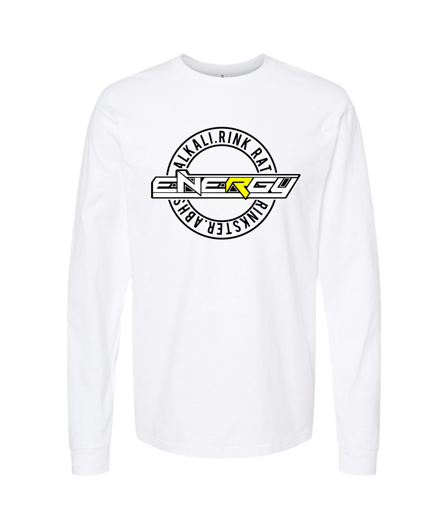 Energy Hockey - Circle Logo - White Long Sleeve T