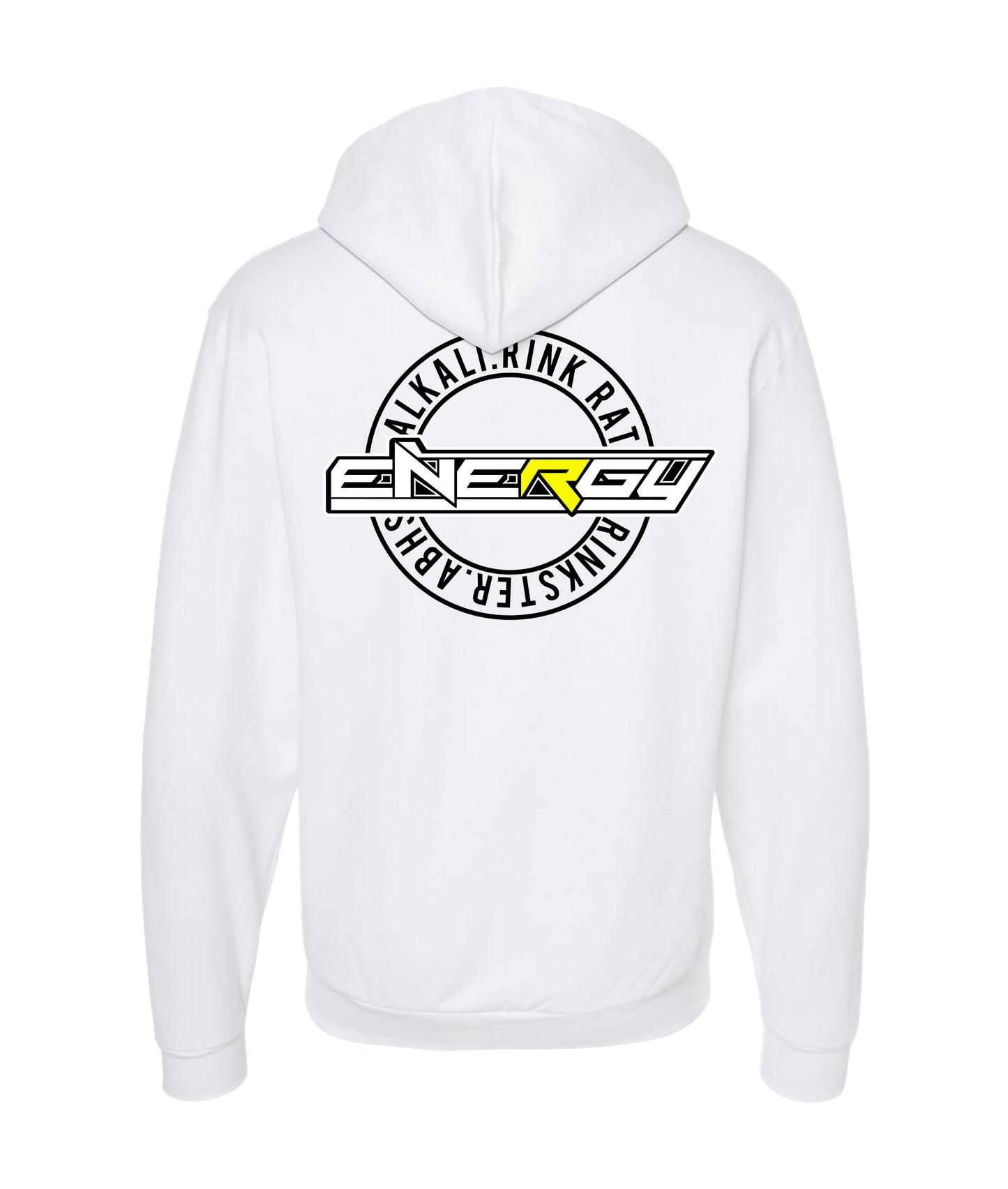 Energy Hockey - Circle Logo - White Zip Up Hoodie