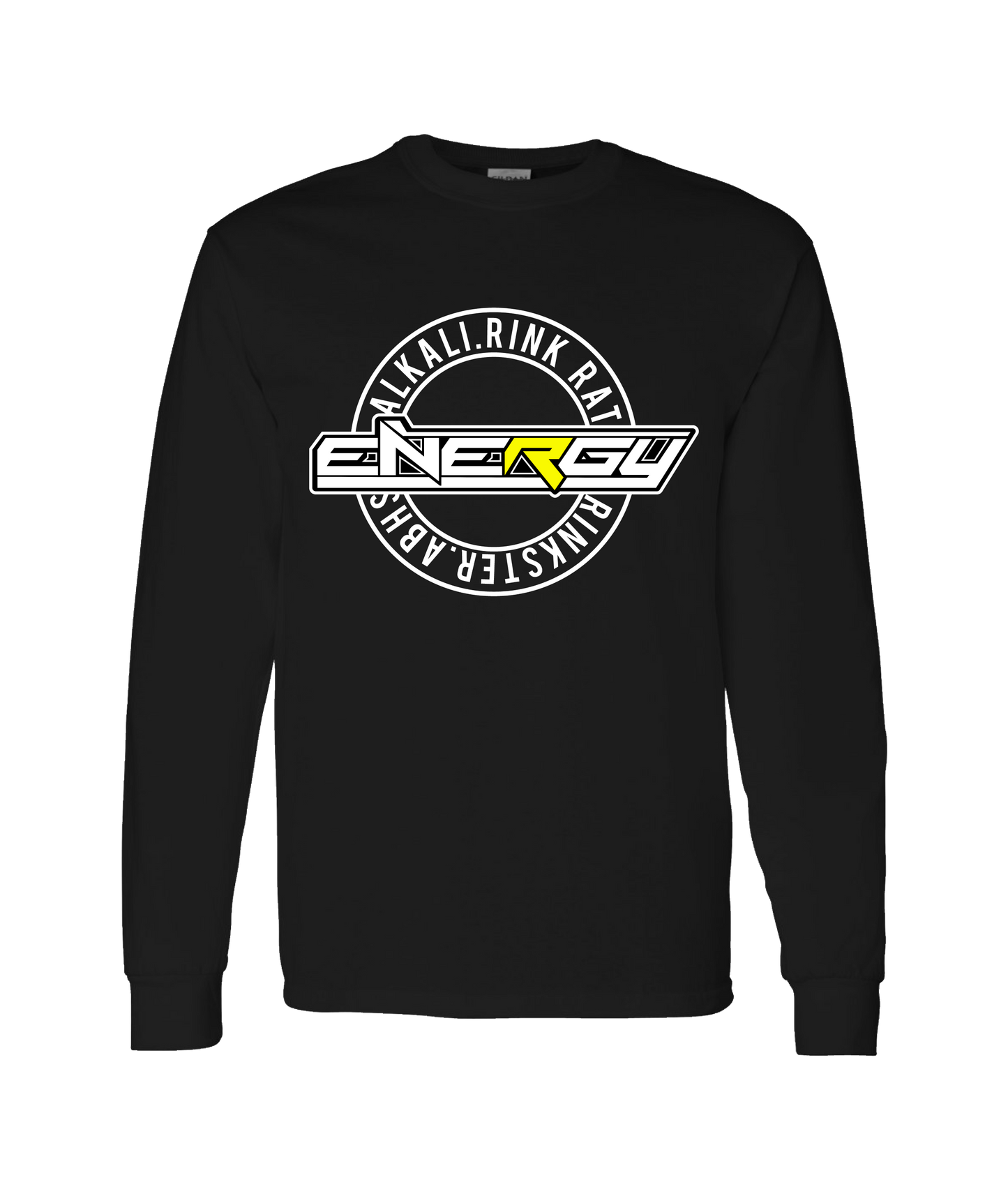 Energy Hockey - Circle Logo - Black Long Sleeve T