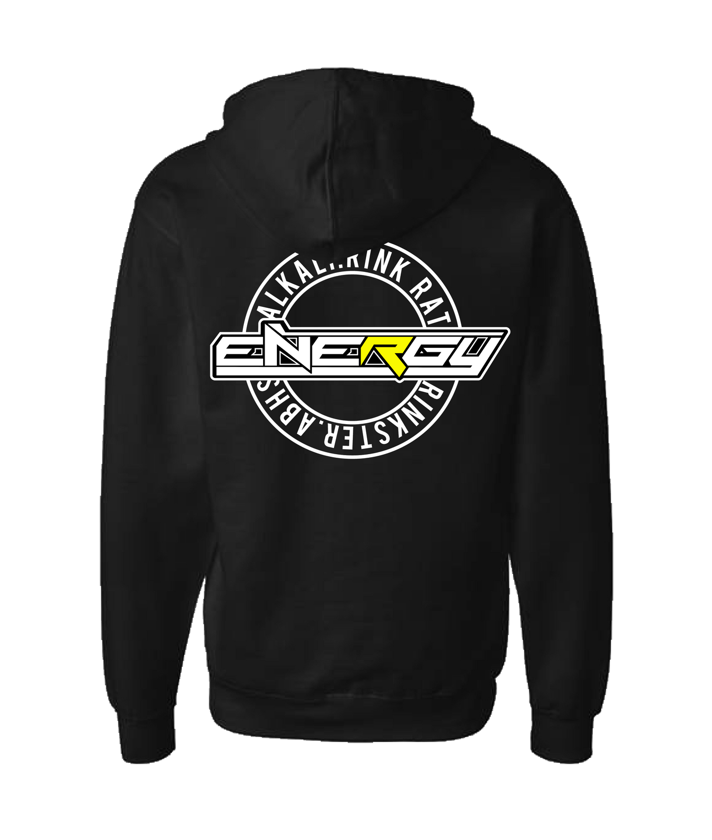 Energy Hockey - Circle Logo - Black Zip Up Hoodie