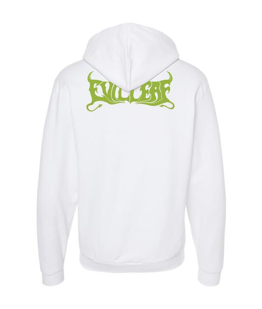 EvilLeaf - The Goat Leaf Of Evil - White Zip Up Hoodie