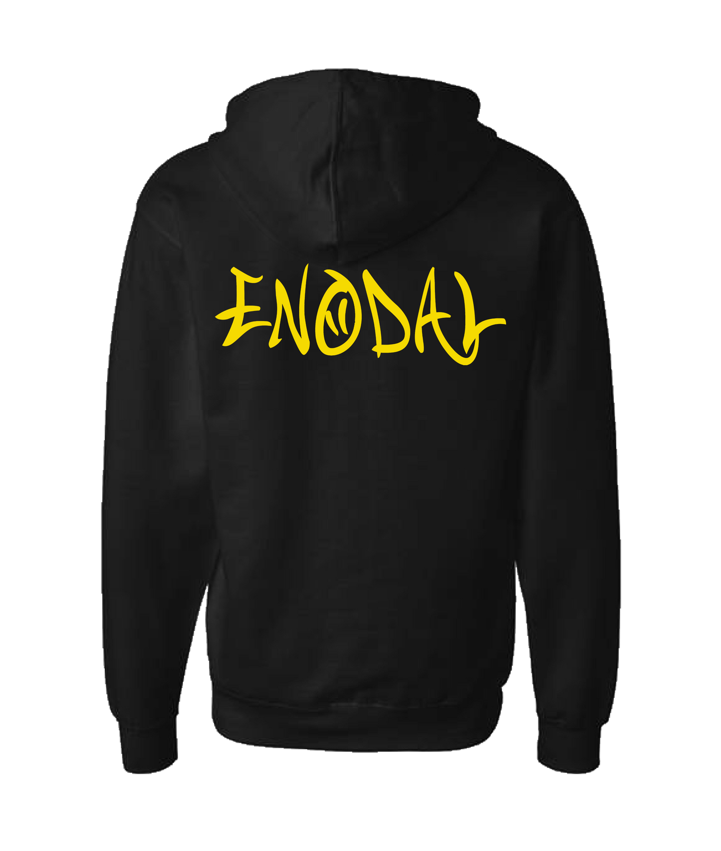 ENODAL - DESIGN 1 - Black Zip Up Hoodie