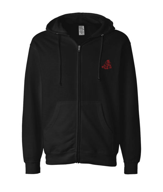 V-ENOTOP - DESIGN 2 - Black Zip Up Hoodie