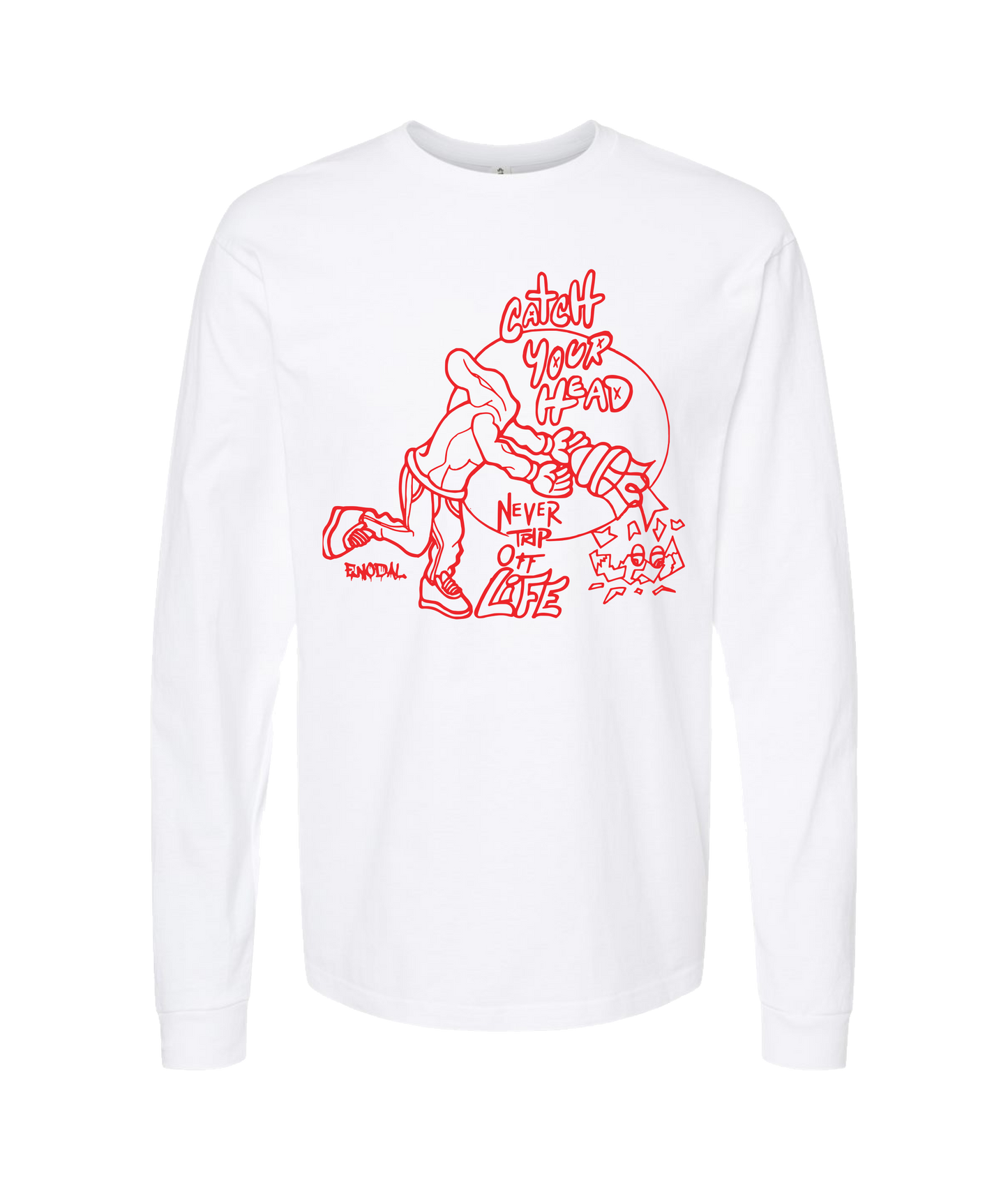 ENODAL - DESIGN 2 - White Long Sleeve T