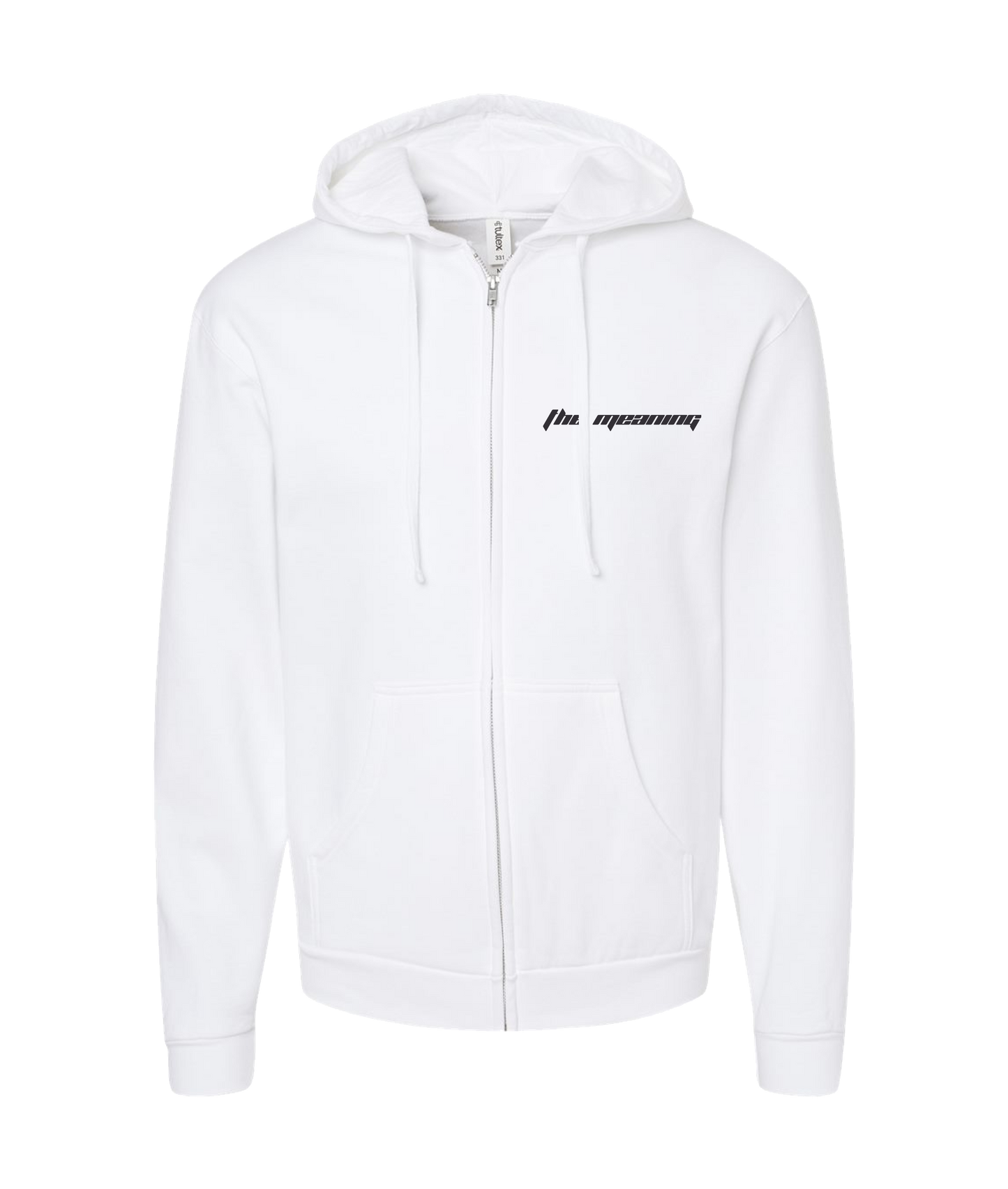 Explit - THE MEANING - White Zip Up Hoodie