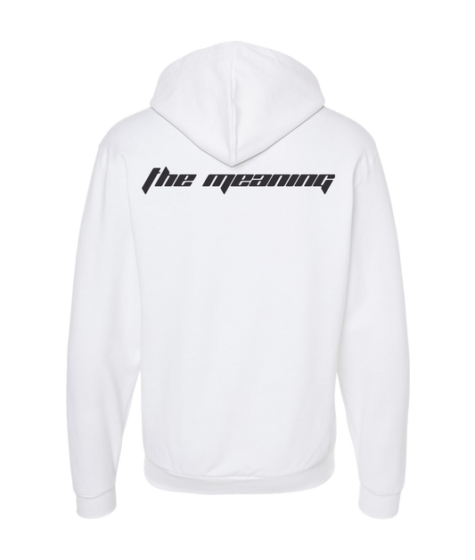 Explit - THE MEANING - White Zip Up Hoodie