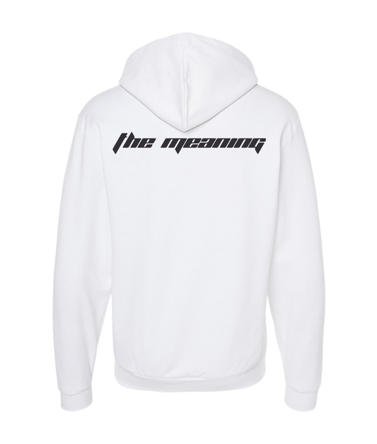 V-EXPTOP - THE MEANING - White Zip Up Hoodie