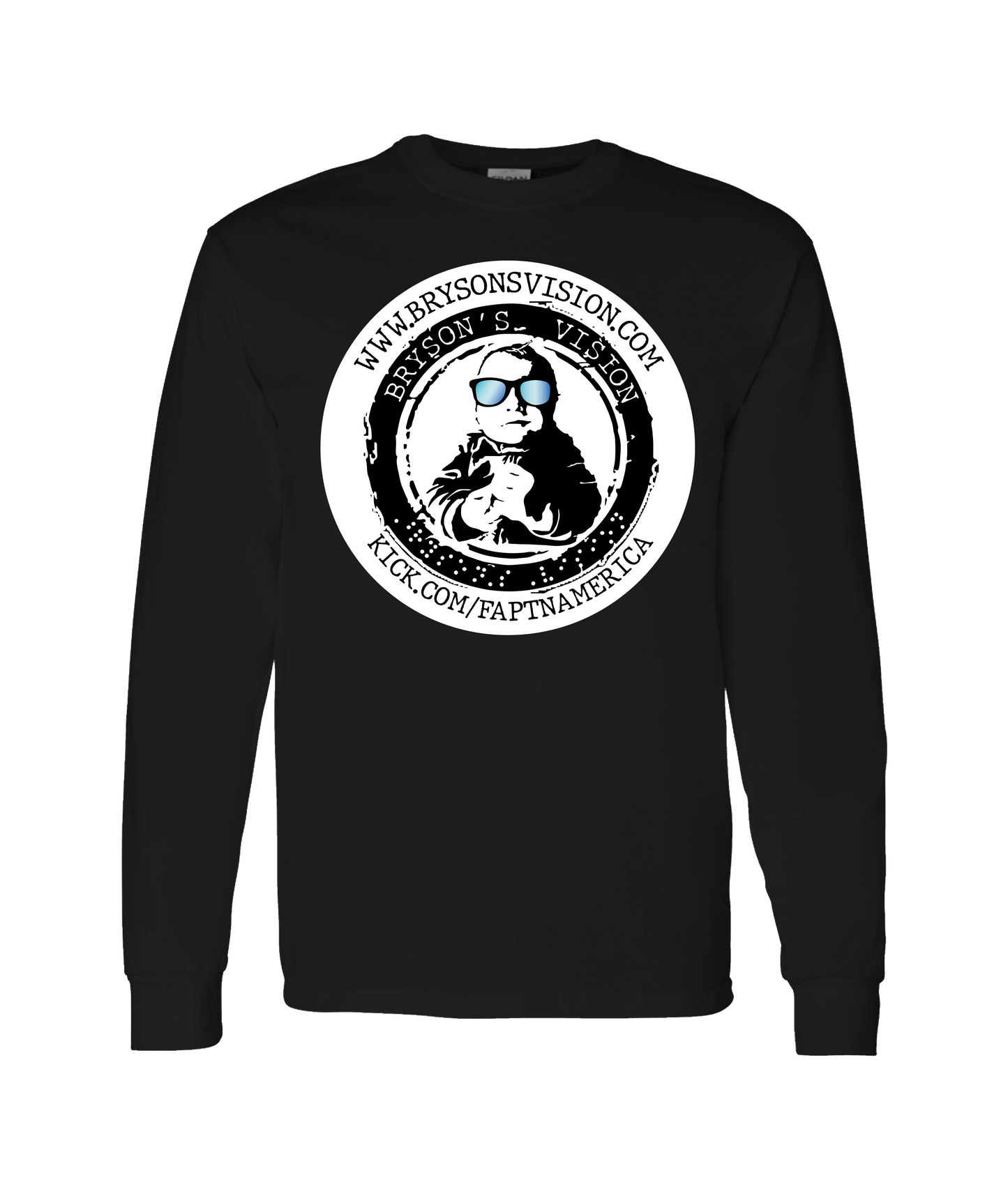 FaptnAmerica - BRYSON'S VISION - White Long Sleeve T