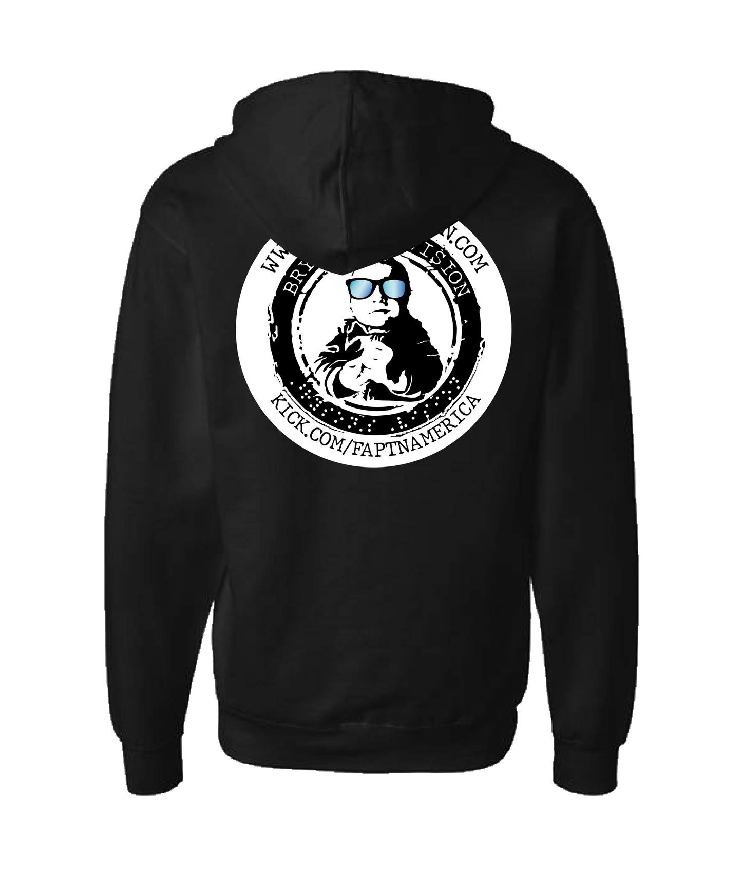 FaptnAmerica - BRYSON'S VISION - White Zip Up Hoodie