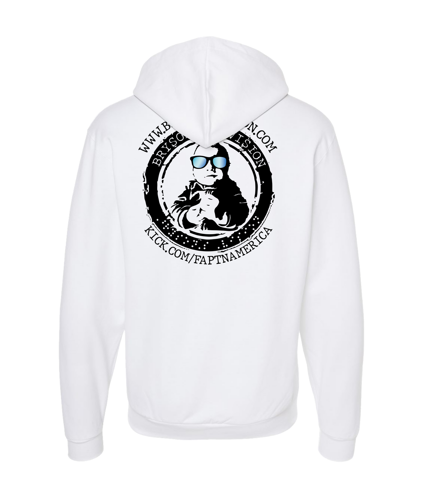 FaptnAmerica - BRYSON'S VISION - White Zip Up Hoodie