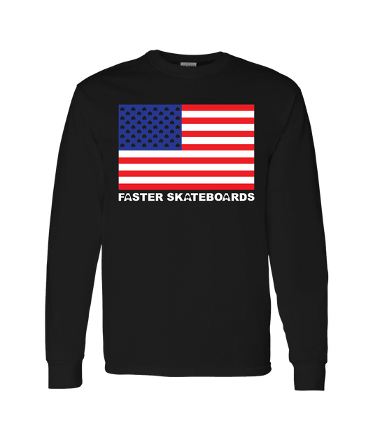 V-FASTOP - FLAG - Black Long Sleeve T