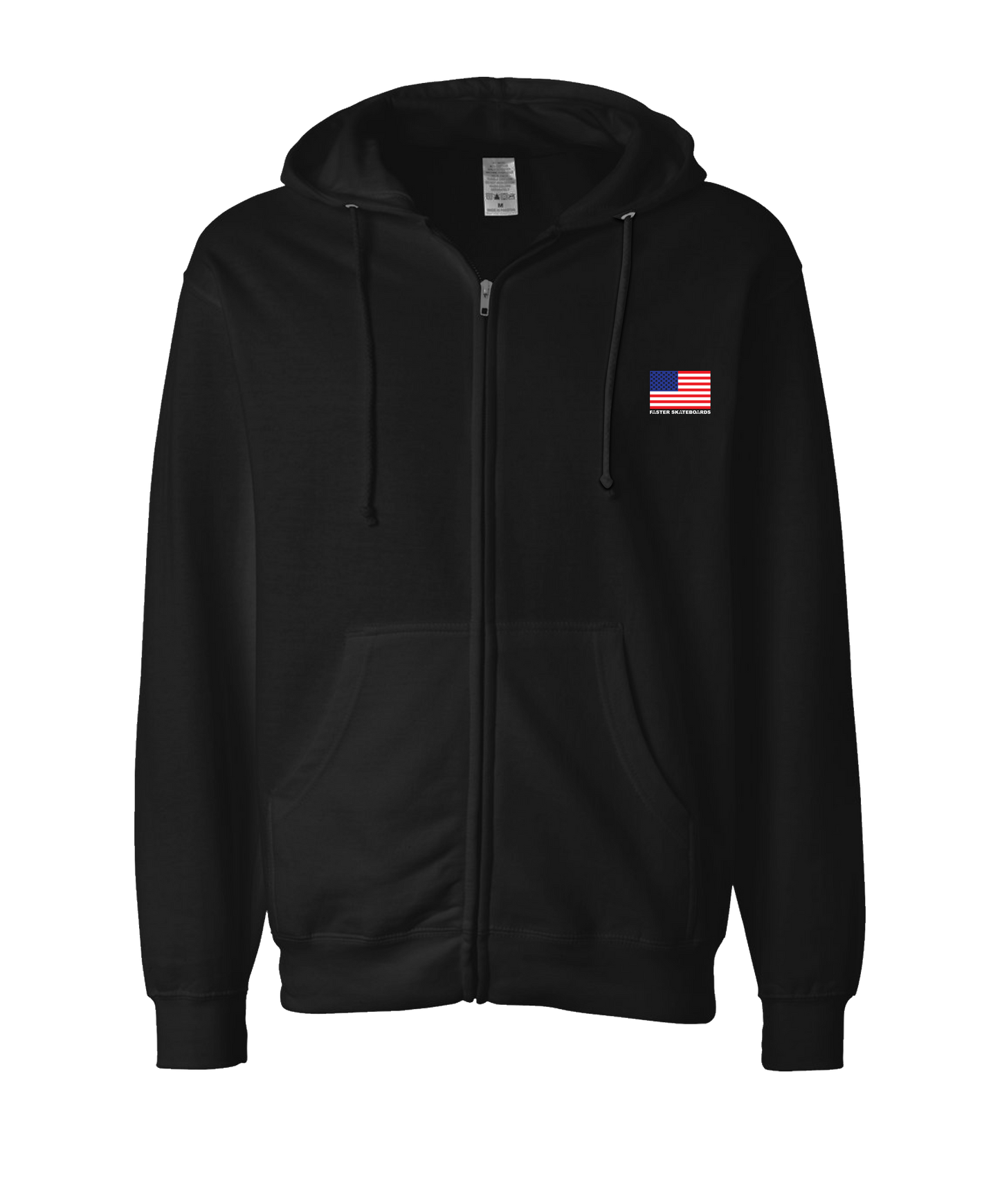 V-FASTOP - FLAG - Black Zip Up Hoodie