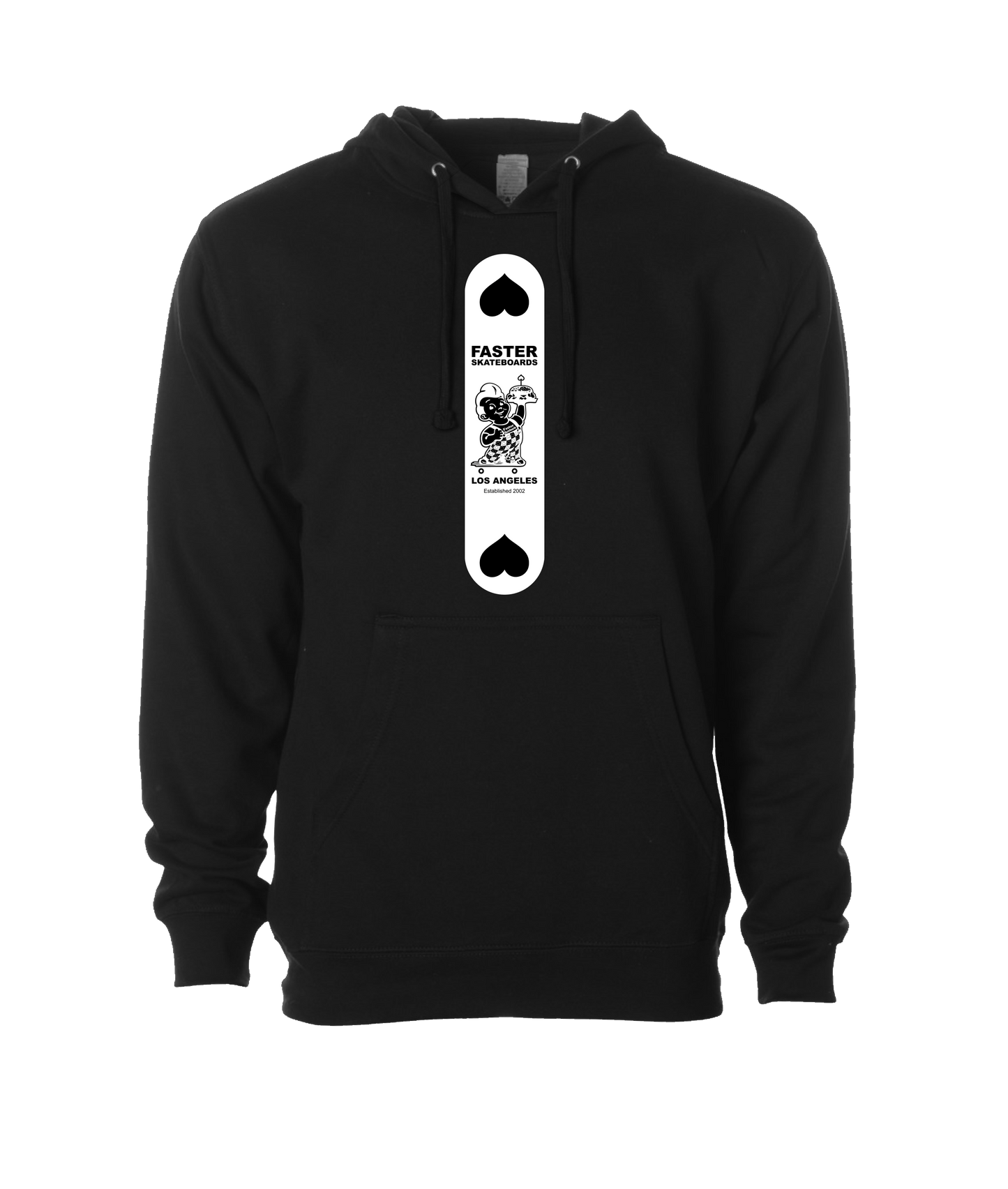 Faster Skateboards - BIG BOY - Black Hoodie