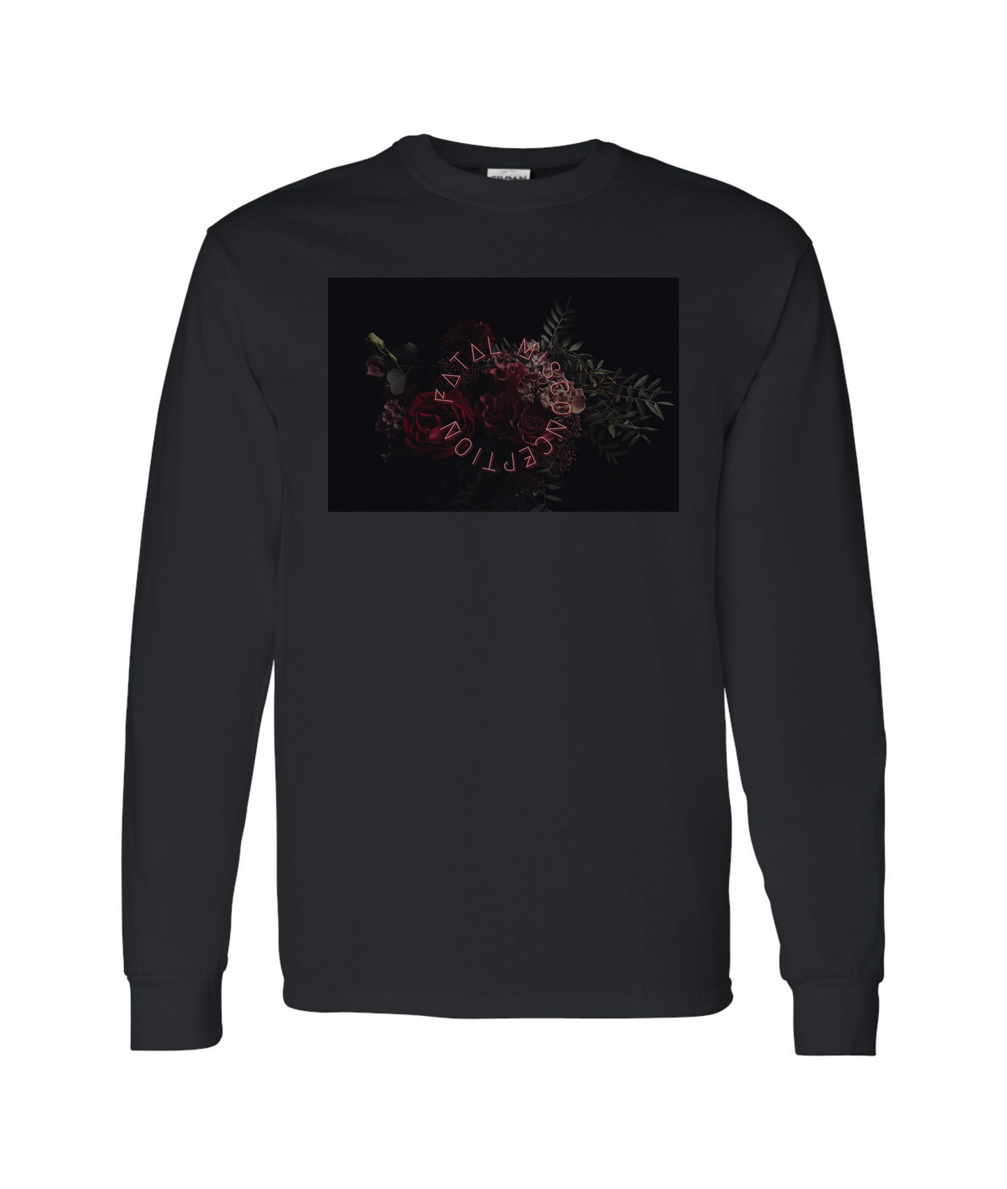 Fatal Misconception - Rose - Black Long Sleeve T