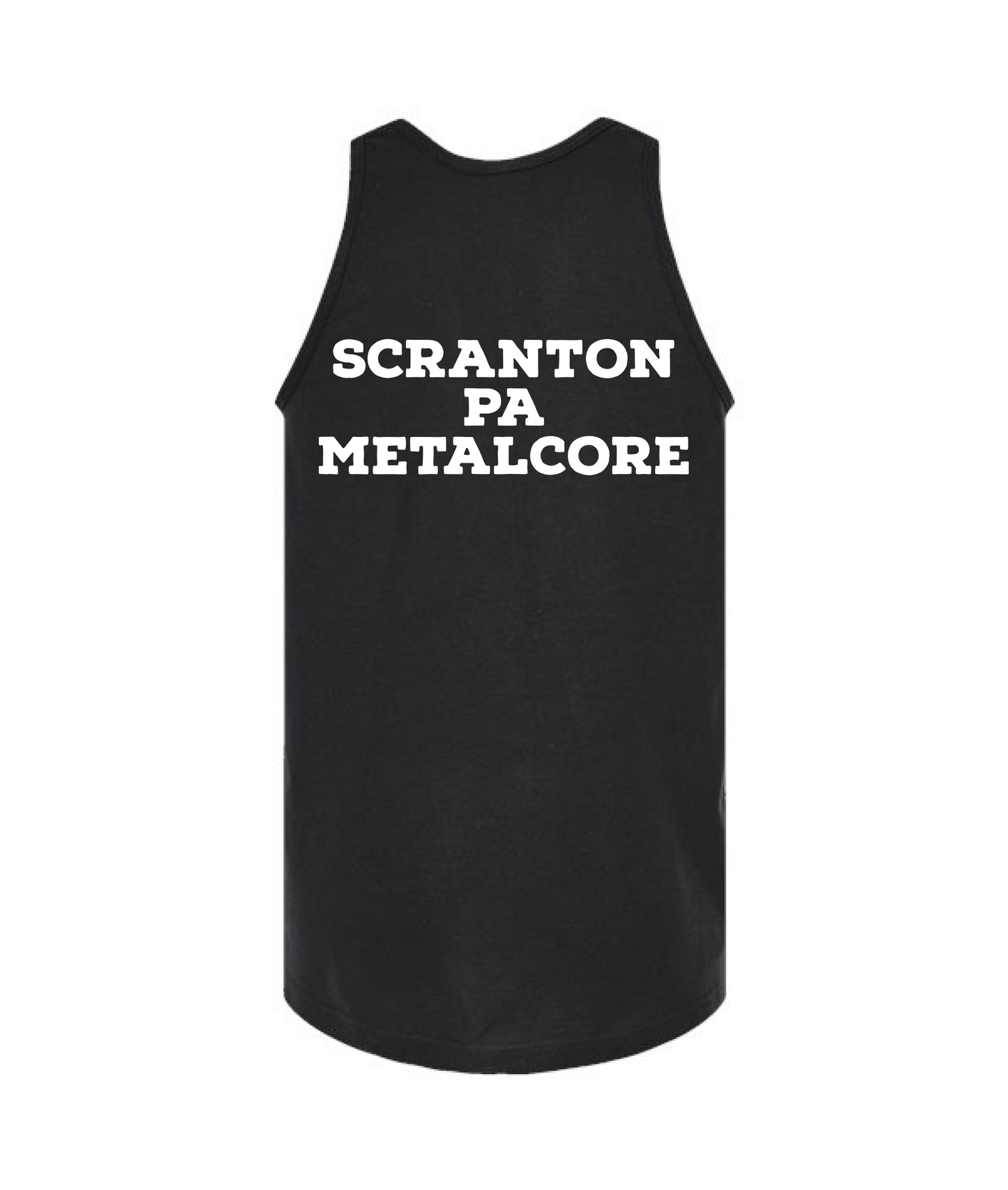 V-FATMTOP - Rose - Black Tank Top