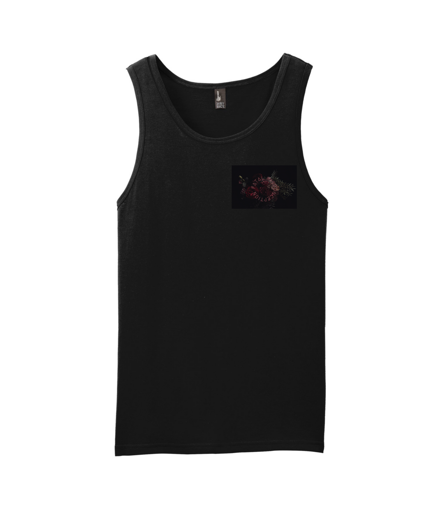 Fatal Misconception - Rose - Black Tank Top